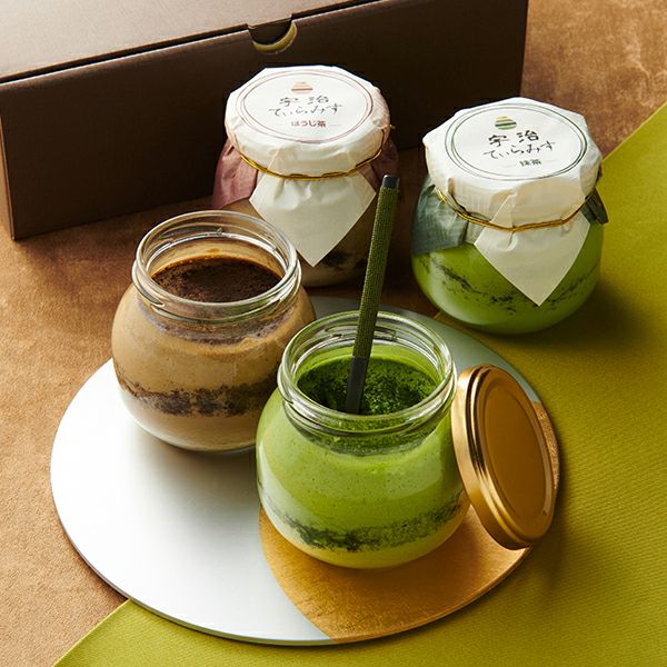 【早割】宇治てぃらみす（抹茶・ほうじ茶）4個入